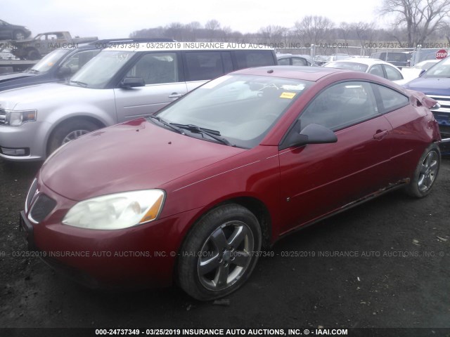 1G2ZH158064142231 - 2006 PONTIAC G6 GT RED photo 2