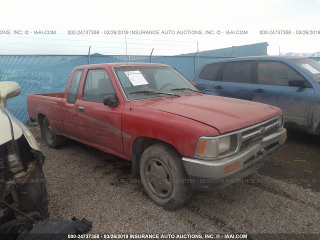 JT4RN93P8N5047776 - 1992 TOYOTA PICKUP 1/2 TON EX LNG WHLBSE DLX RED photo 1