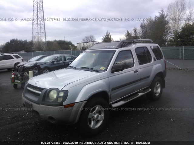 5N1ED28Y64C621095 - 2004 NISSAN XTERRA XE/SE SILVER photo 2