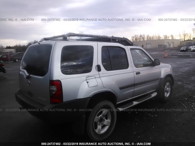 5N1ED28Y64C621095 - 2004 NISSAN XTERRA XE/SE SILVER photo 4