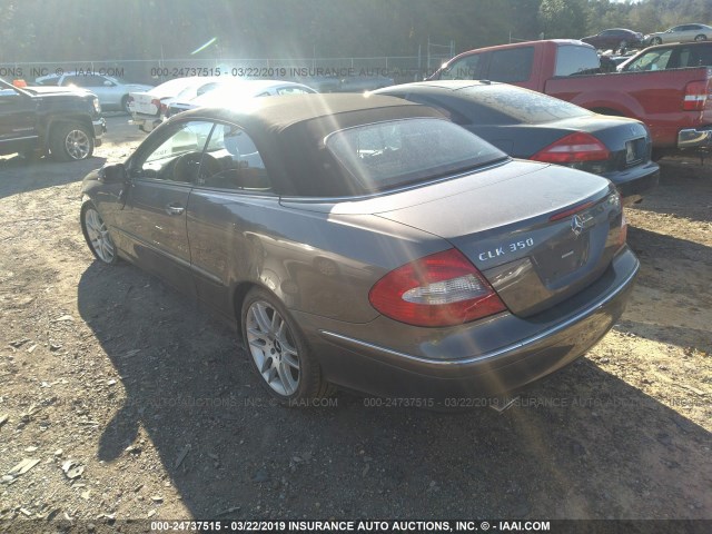 WDBTK56F39F262099 - 2009 MERCEDES-BENZ CLK 350 GRAY photo 3