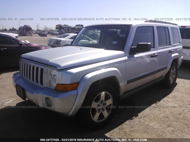 1J8HG48K76C272198 - 2006 JEEP COMMANDER 银色 照片 2