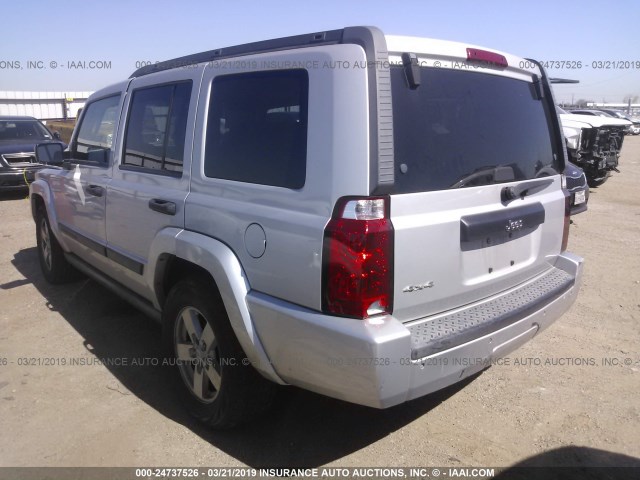 1J8HG48K76C272198 - 2006 JEEP COMMANDER 银色 照片 3