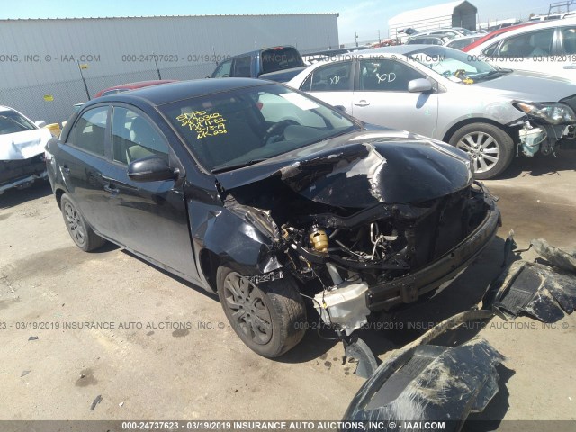 KNAFU4A2XC5471230 - 2012 KIA FORTE EX BLACK photo 1