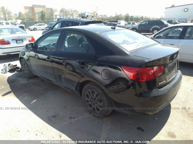 KNAFU4A2XC5471230 - 2012 KIA FORTE EX BLACK photo 3