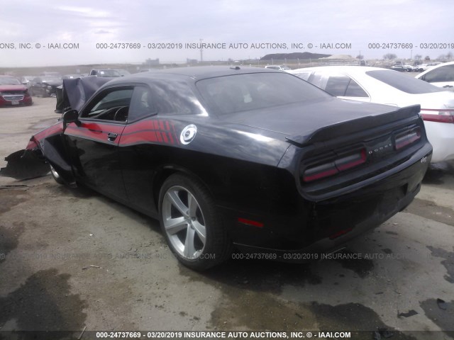 2C3CDZAG5FH722817 - 2015 DODGE CHALLENGER SXT BLACK photo 3