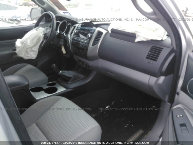 5TFUX4EN9CX010448 - 2012 TOYOTA TACOMA ACCESS CAB ვერცხლისფერი ფოტო 5