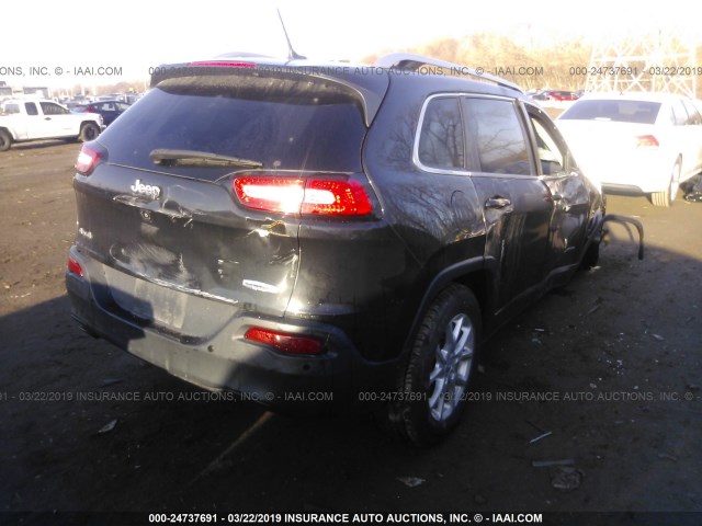 1C4PJMCB0FW559828 - 2015 JEEP CHEROKEE LATITUDE BLACK photo 4