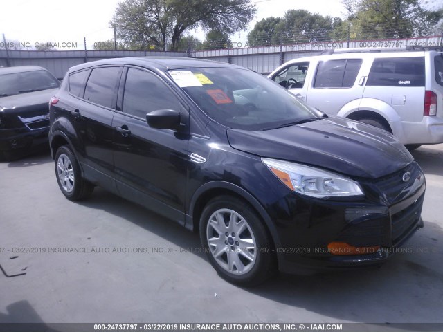 1FMCU0F72EUA77230 - 2014 FORD ESCAPE S BLACK photo 1