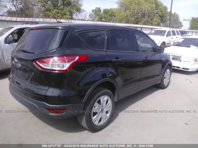 1FMCU0F72EUA77230 - 2014 FORD ESCAPE S BLACK photo 4