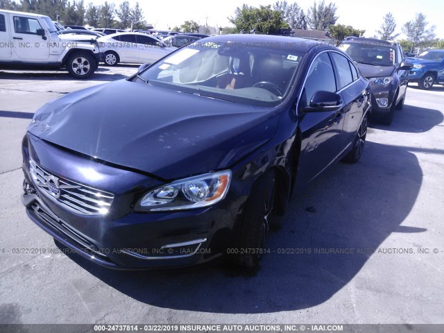 YV126MFK0G1394704 - 2016 VOLVO S60 PREMIER BLUE photo 2