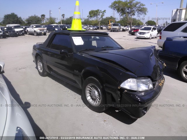 1FABP45E8KF201344 - 1989 FORD MUSTANG GT/COBRA GT BLACK photo 1