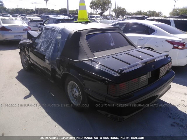 1FABP45E8KF201344 - 1989 FORD MUSTANG GT/COBRA GT BLACK photo 3