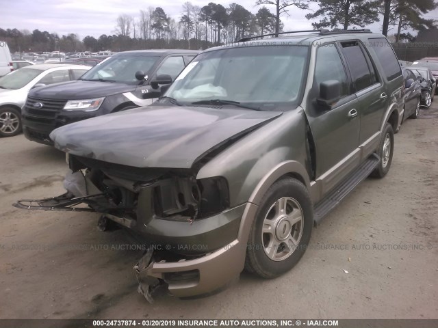 1FMFU18L33LA74000 - 2003 FORD EXPEDITION EDDIE BAUER GREEN photo 2