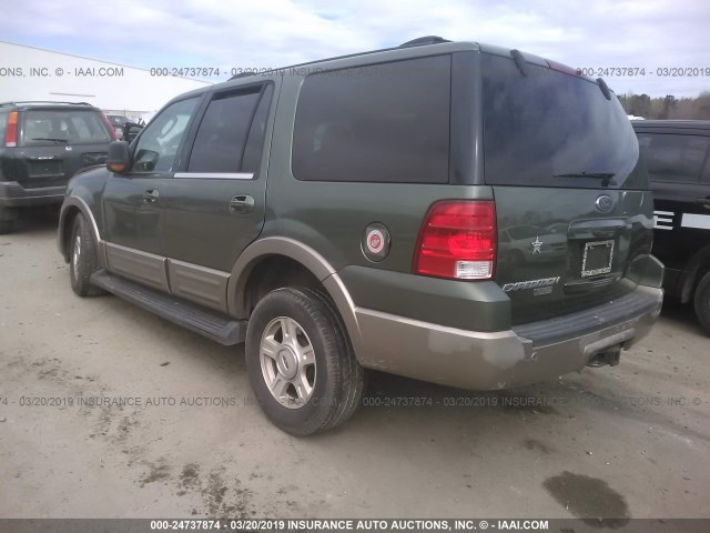 1FMFU18L33LA74000 - 2003 FORD EXPEDITION EDDIE BAUER GREEN photo 3