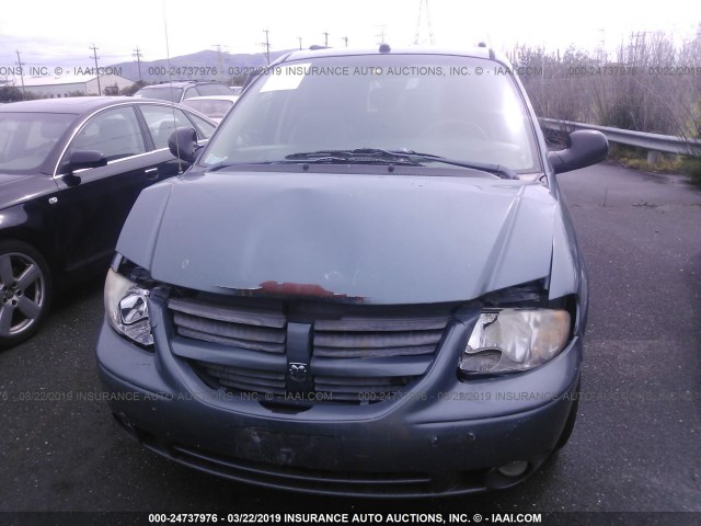 2D4GP44L45R438266 - 2005 DODGE GRAND CARAVAN SXT GREEN photo 6