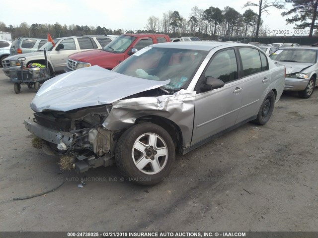 1G1ZT52825F117090 - 2005 CHEVROLET MALIBU LS SILVER photo 2