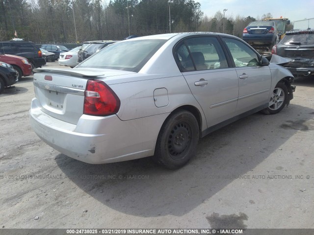 1G1ZT52825F117090 - 2005 CHEVROLET MALIBU LS SILVER photo 4