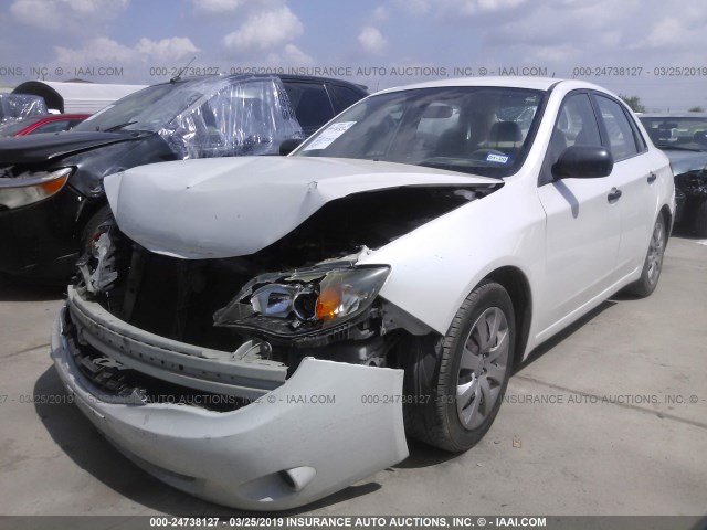 JF1GE61638H521724 - 2008 SUBARU IMPREZA 2.5I WHITE photo 2