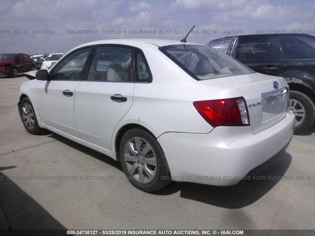 JF1GE61638H521724 - 2008 SUBARU IMPREZA 2.5I WHITE photo 3