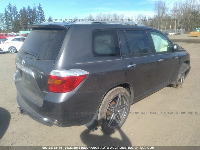 JTEES42A892141067 - 2009 TOYOTA HIGHLANDER LIMITED GRAY photo 4