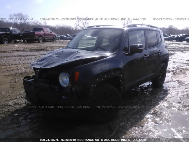 ZACCJBBT2GPC97936 - 2016 JEEP RENEGADE LATITUDE BLACK photo 2