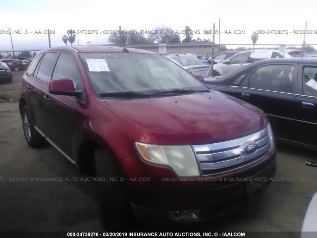 2FMDK38C37BB60759 - 2007 FORD EDGE SEL RED photo 1