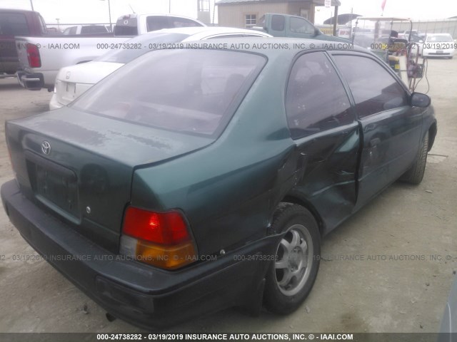 JT2AC52L2T0135445 - 1996 TOYOTA TERCEL STD/DX GREEN photo 4