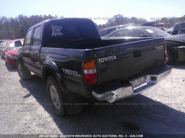 5TEGN92N74Z330172 - 2004 TOYOTA TACOMA DOUBLE CAB PRERUNNER BLACK photo 3