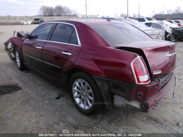 2C3CCACG1CH274363 - 2012 CHRYSLER 300 LIMITED RED photo 3