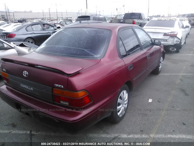 1NXAE09B7SZ265595 - 1995 TOYOTA COROLLA LE/DX RED photo 4