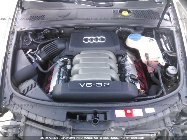 WAUDG74F35N067509 - 2005 AUDI A6 3.2 QUATTRO BLACK photo 10