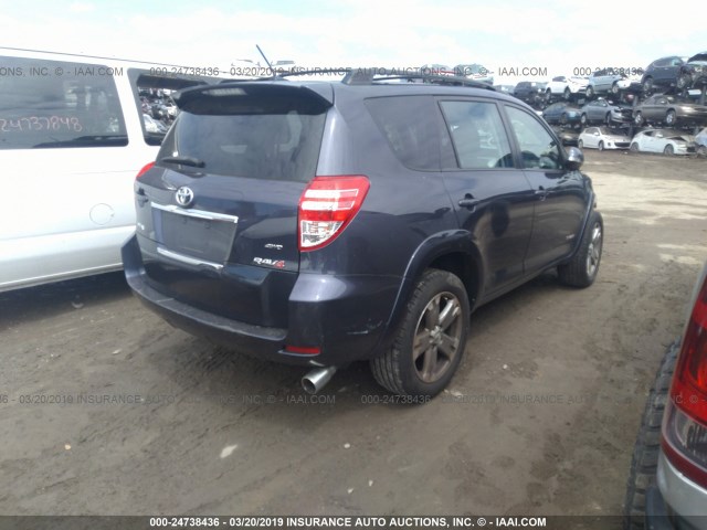 JTMBK32V595074611 - 2009 TOYOTA RAV4 SPORT BLUE photo 4