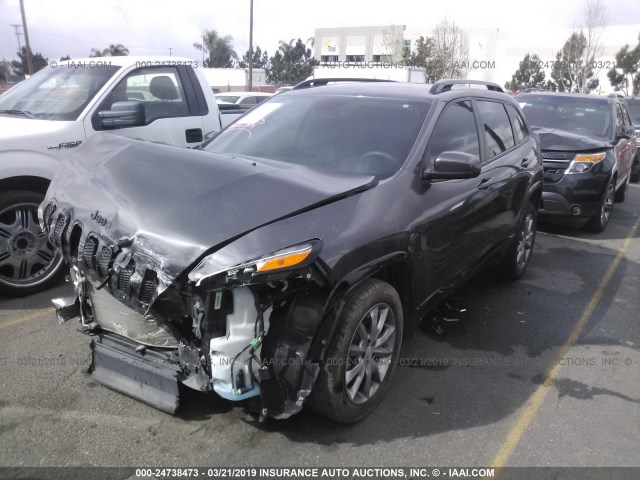 1C4PJLCB2JD589055 - 2018 JEEP CHEROKEE LATITUDE GRAY photo 2