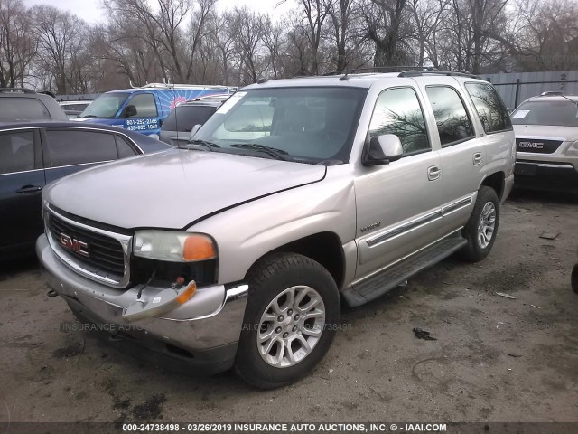 1GKEK13T65R110327 - 2005 GMC YUKON GRAY photo 2