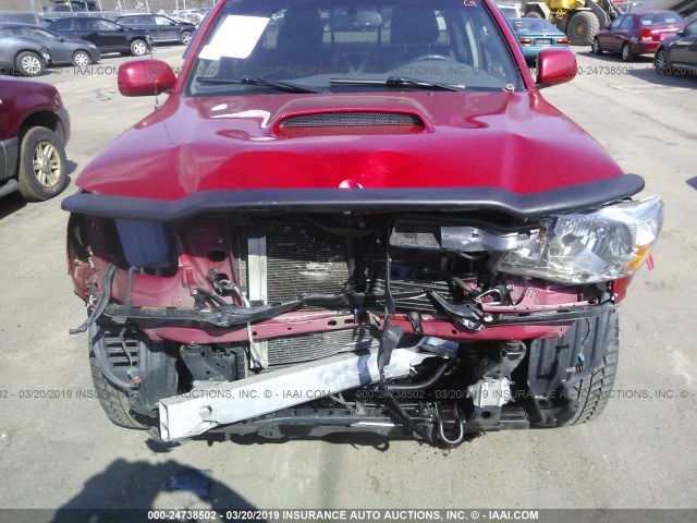 5TFUU4EN7BX012724 - 2011 TOYOTA TACOMA ACCESS CAB წითელი ფოტო 6