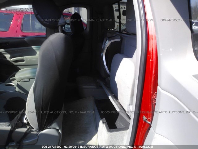 5TFUU4EN7BX012724 - 2011 TOYOTA TACOMA ACCESS CAB წითელი ფოტო 8