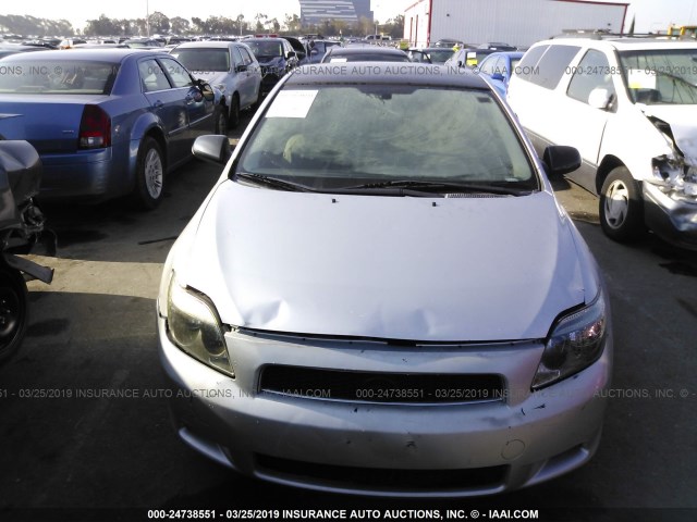 JTKDE167560101985 - 2006 TOYOTA SCION TC ვერცხლისფერი ფოტო 6