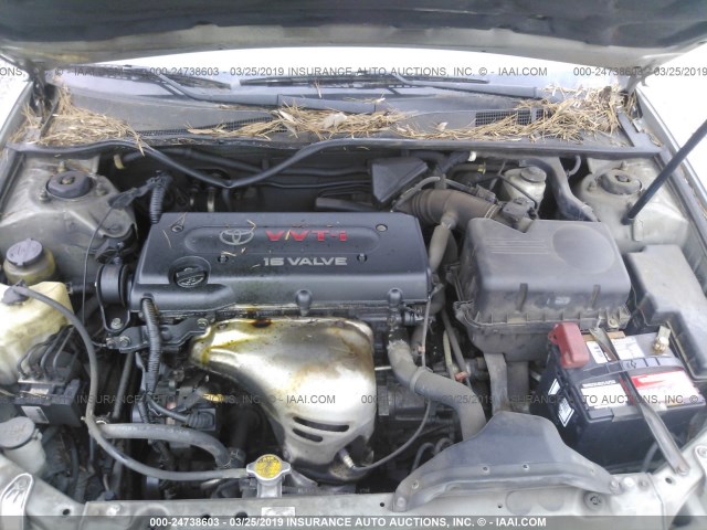 4T1BE32K55U065142 - 2005 TOYOTA CAMRY LE/XLE/SE SILVER photo 10