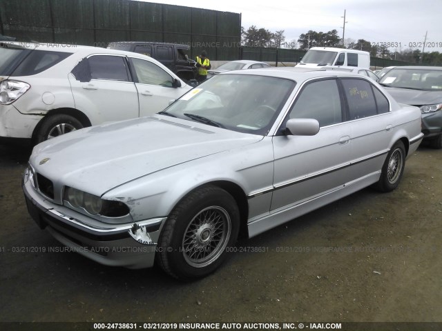 WBAGG834X1DN88763 - 2001 BMW 740 I AUTOMATIC SILVER photo 2