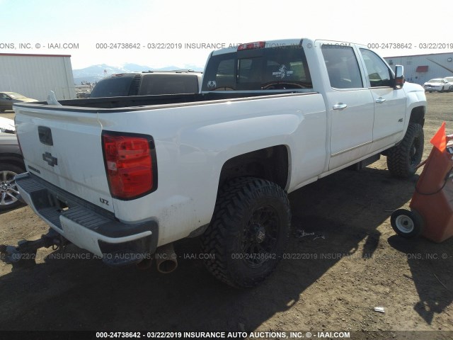 1GC1KWE80FF602340 - 2015 CHEVROLET SILVERADO K2500 HEAVY DUTY LTZ WHITE photo 4