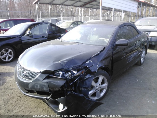 4T1FA38P66U096708 - 2006 TOYOTA CAMRY SOLARA SE/SLE BLACK photo 2