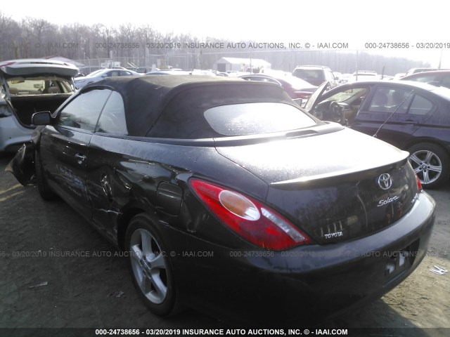 4T1FA38P66U096708 - 2006 TOYOTA CAMRY SOLARA SE/SLE BLACK photo 3