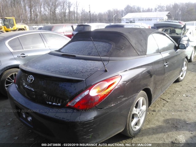 4T1FA38P66U096708 - 2006 TOYOTA CAMRY SOLARA SE/SLE BLACK photo 4