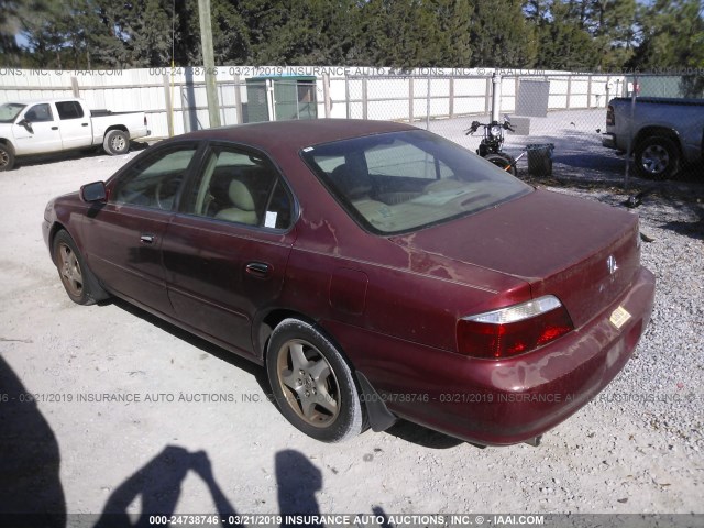 19UUA56673A087404 - 2003 ACURA 3.2TL RED photo 3