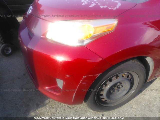 JTKKU10478J003952 - 2008 TOYOTA SCION XD RED photo 6