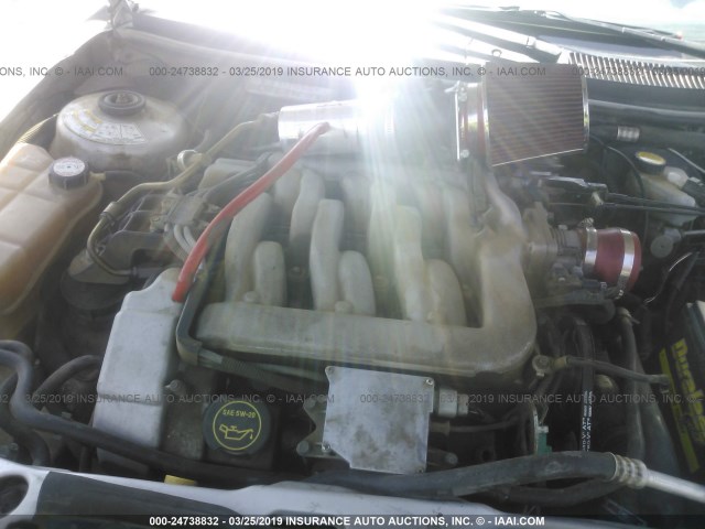 1ZWHT61L115604062 - 2001 MERCURY COUGAR V6 SILVER photo 10