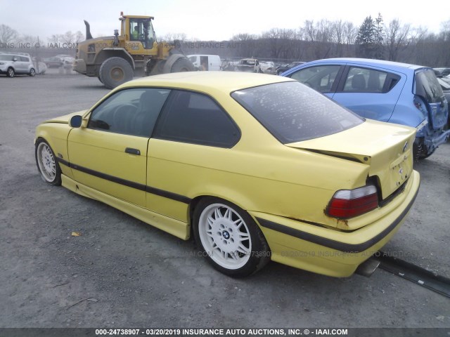 WBSBF9328SEH08264 - 1995 BMW M3 YELLOW photo 3