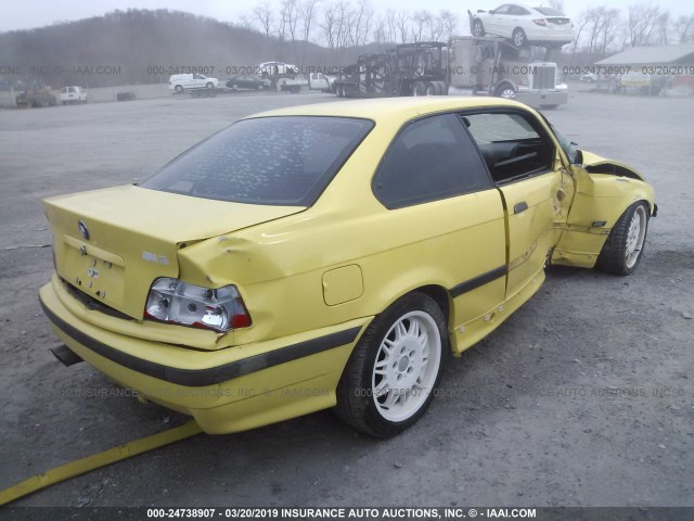 WBSBF9328SEH08264 - 1995 BMW M3 YELLOW photo 4