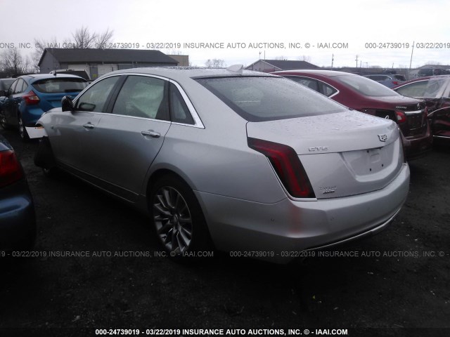 1G6KD5RS8JU103131 - 2018 CADILLAC CT6 LUXURY SILVER photo 3